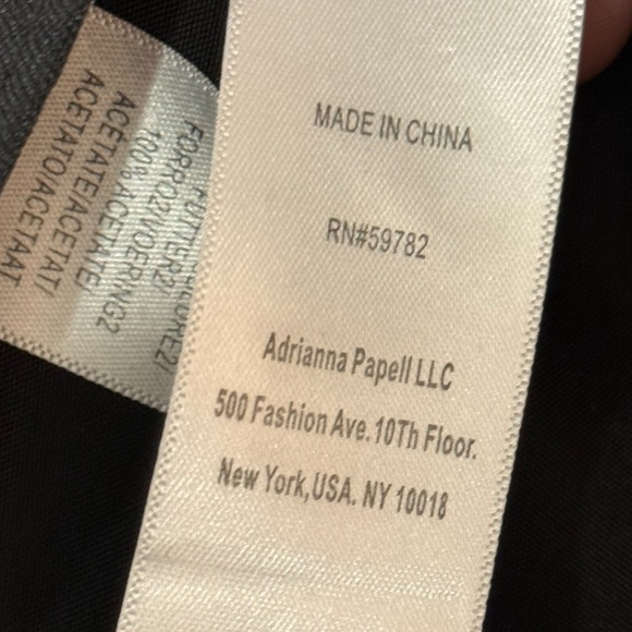 EUC Adrianna Papell Black Sequin Evening Gown with Oversized Bow Back - Picture 9 of 11